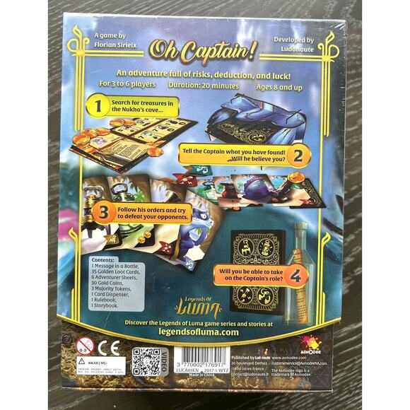 Oh Captain! Board Game by Florian Sirieix Asmodee Games, New and Sealed - Picture 2 of 9